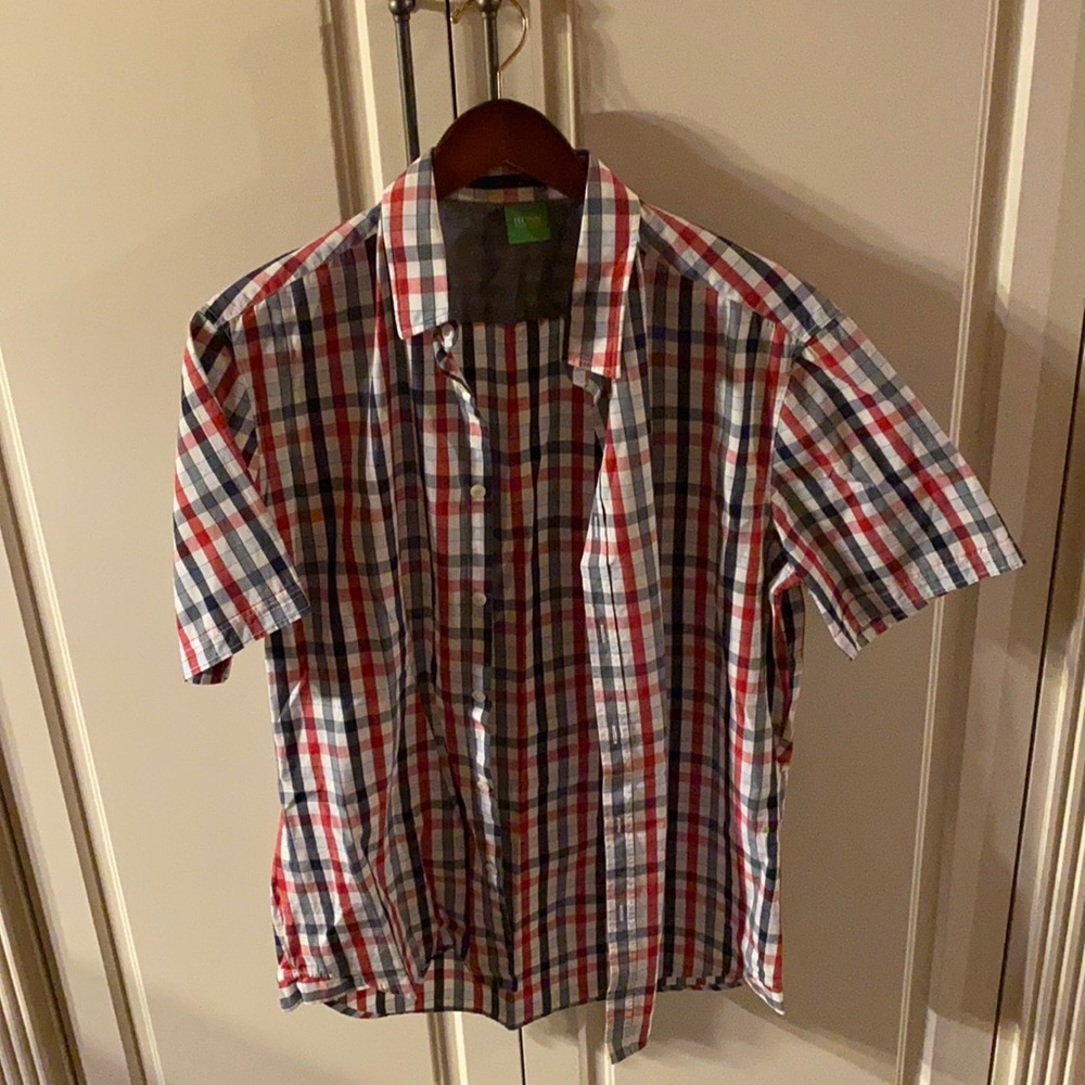 Button Short Sleeve Shirt by Hugo Boss